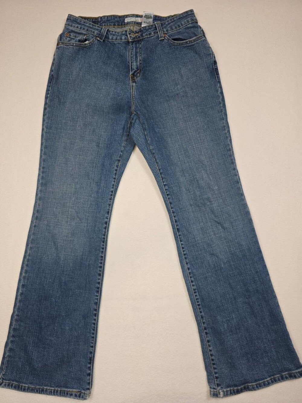 Levis 515 Bootcut Womens Jeans Size 16W Medium Blue Denim Cotton Blend